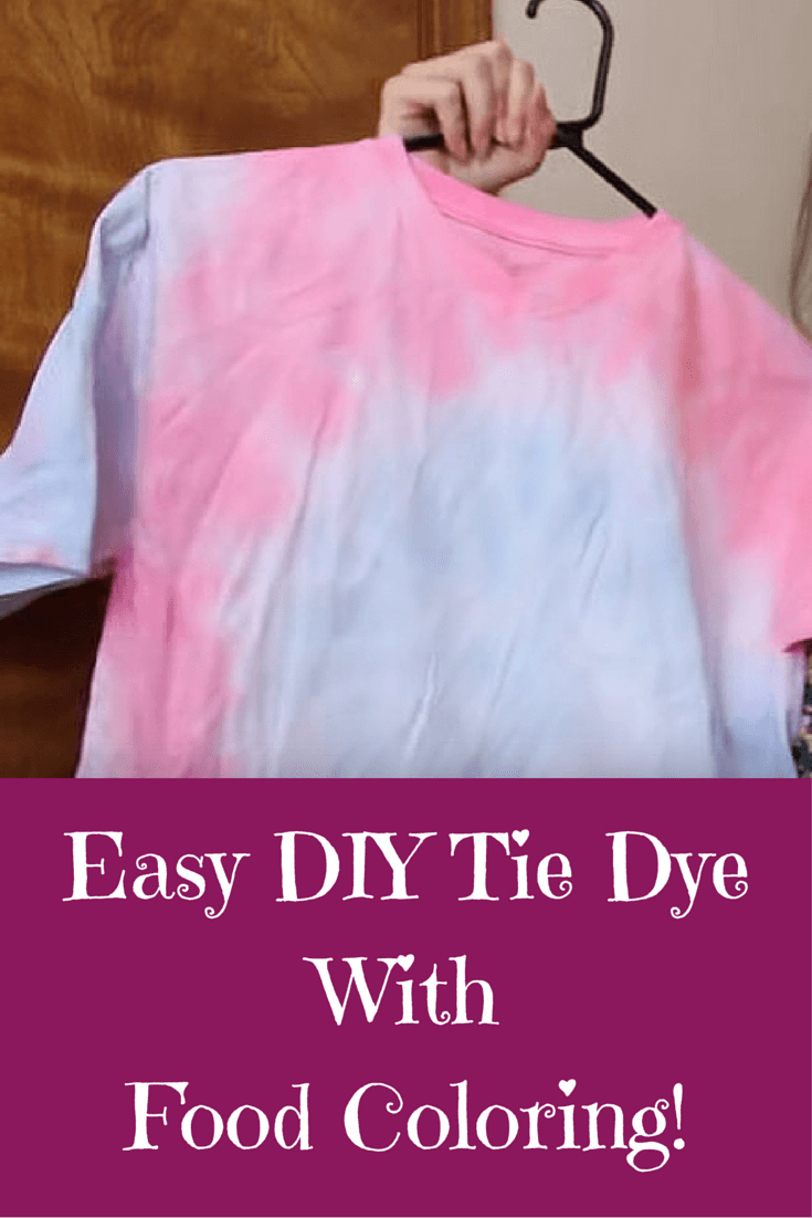 Easy DIY Tie DyeWithFood Coloring!
